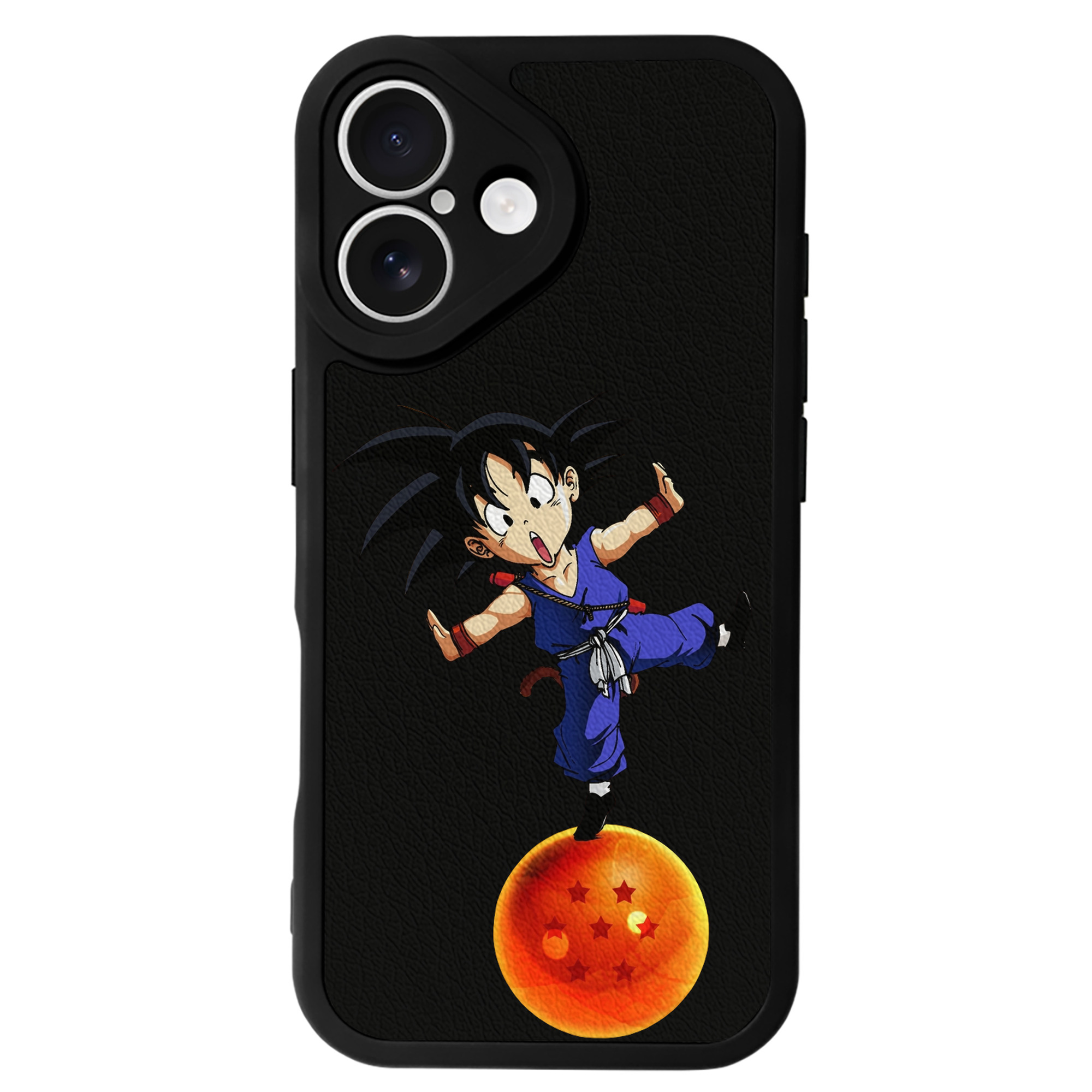 （画像用） ドラゴンボール 孫悟空（そん ごくう）Son Goku カカロット DRAGON BALL Kakarotto 【iPhone 16シリーズ対応】シリコンスマホケース（レザー調） 材質：シリコン